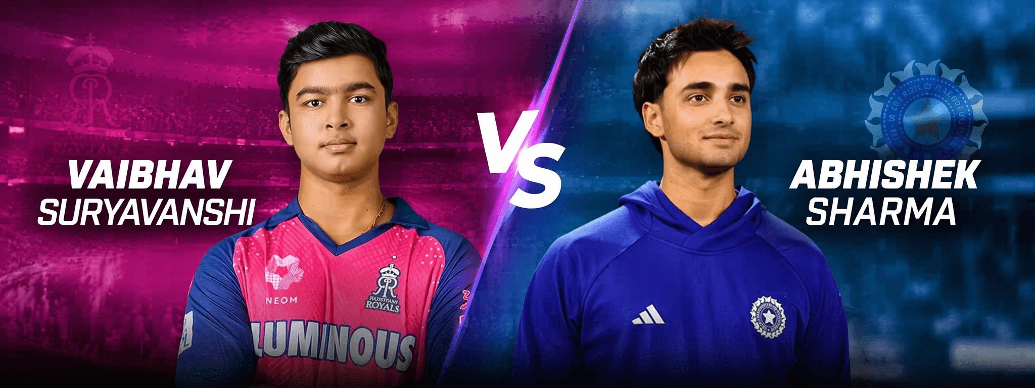 Vaibhav Suryavanshi vs Abhishek Sharma comparison cover image